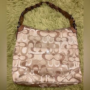 Coach Woven Chelsea Signature Shoulder Bag